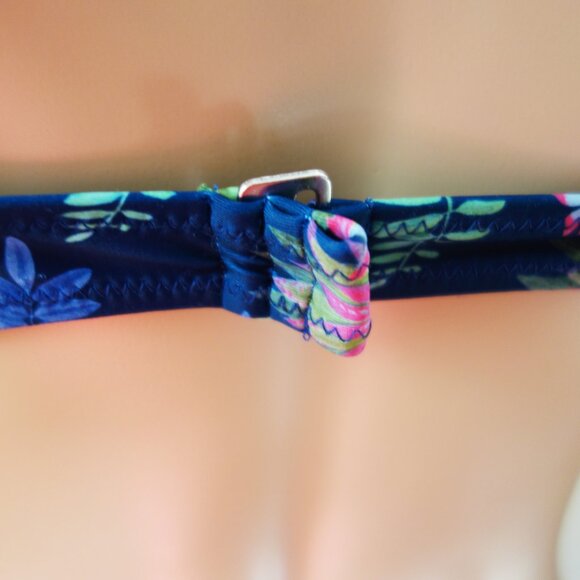 Birds of Paradise Tropical Blue Bikini Top (M) NWT! - Picture 5 of 8